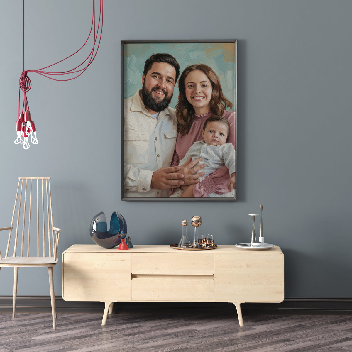 Customize Oil Painting - Gift For Family