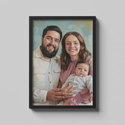 Customize Oil Painting - Gift For Family