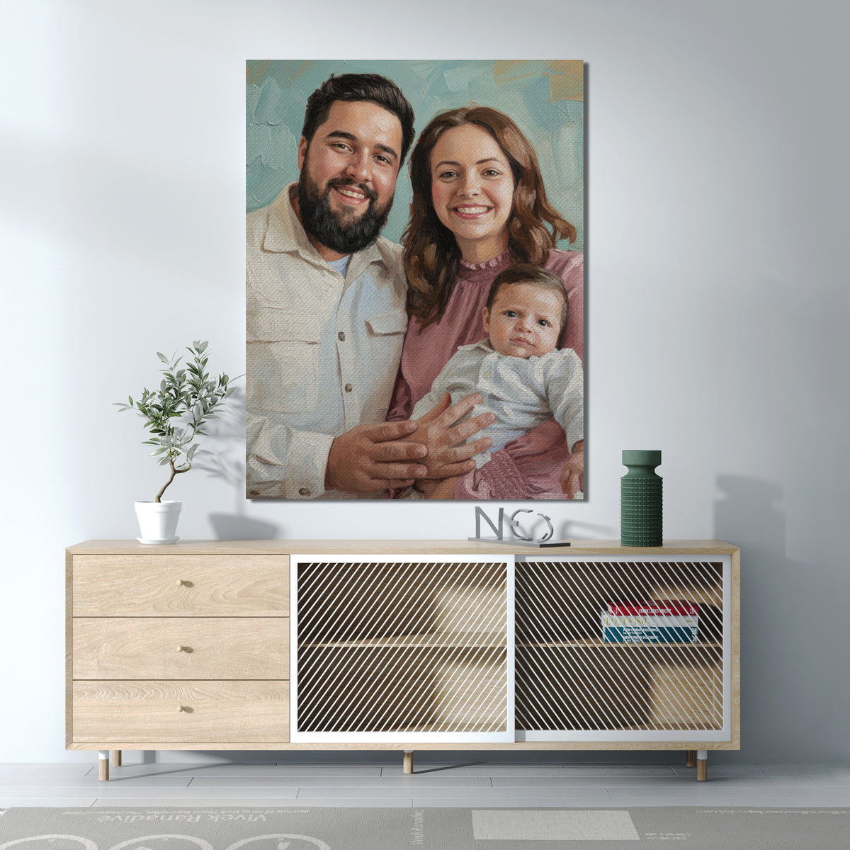 Customize Oil Painting - Gift For Family