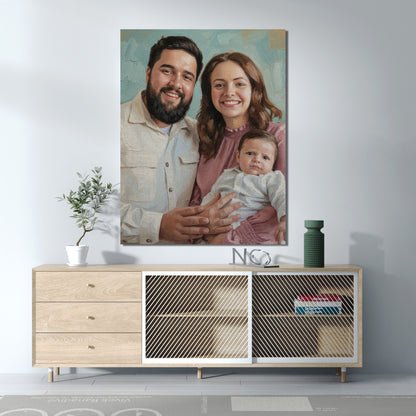 Customize Oil Painting - Gift For Family