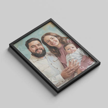 Customize Oil Painting - Gift For Family