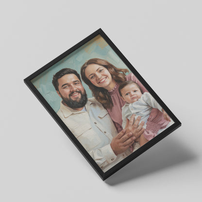 Customize Oil Painting - Gift For Family