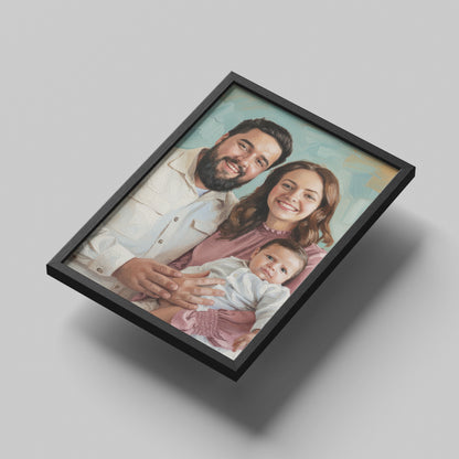 Customize Oil Painting - Gift For Family