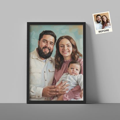 Customize Oil Painting - Gift For Family