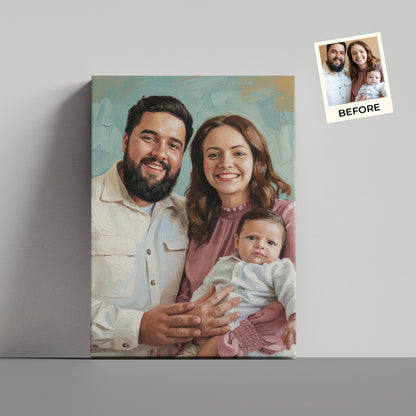 Customize Oil Painting - Gift For Family