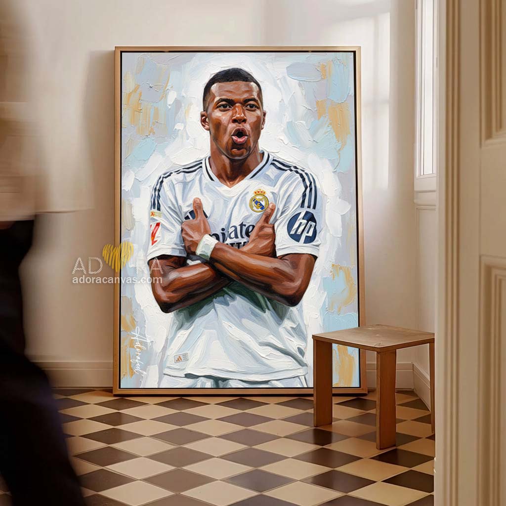 Adora Kylian Mbappe Oil Painting 2.0