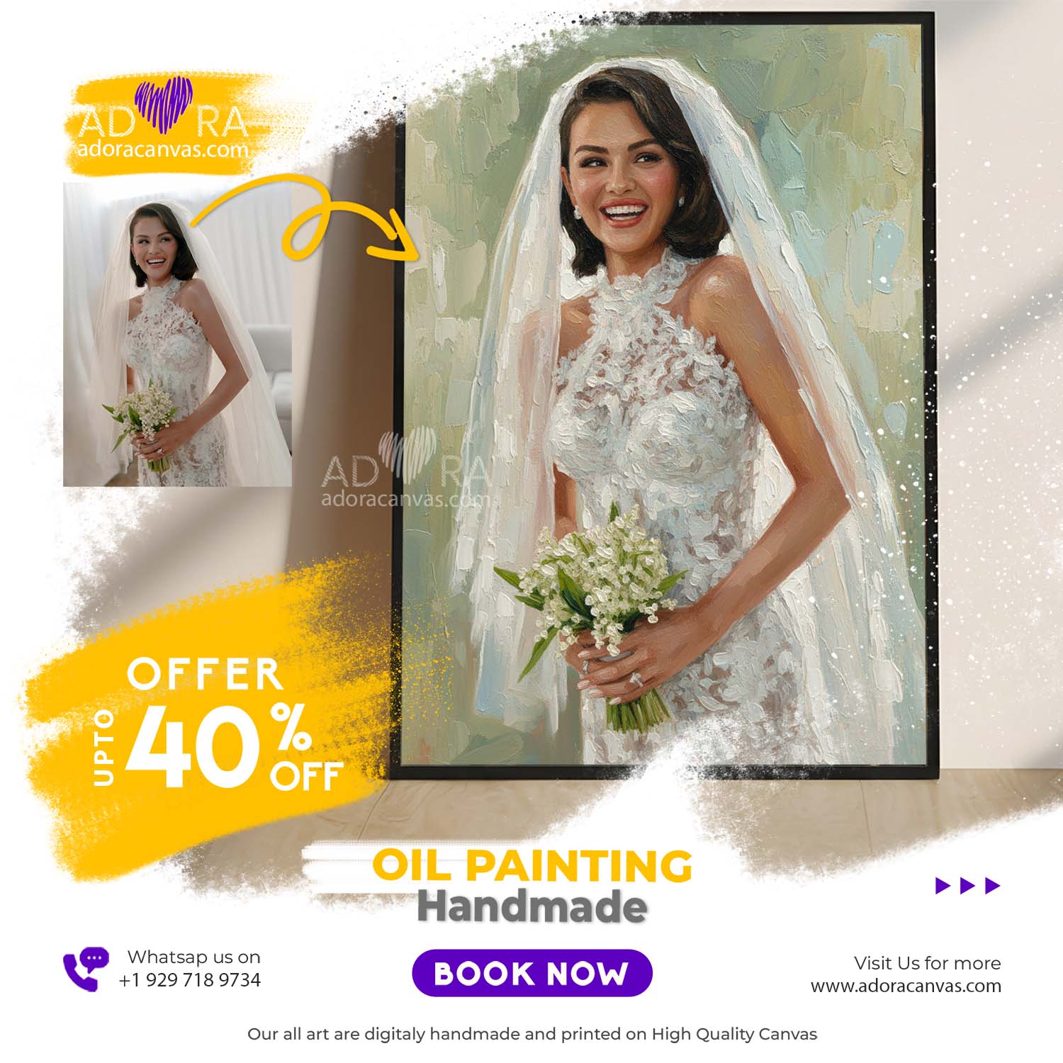 Adora Custom Oil Painting - Gift for Her