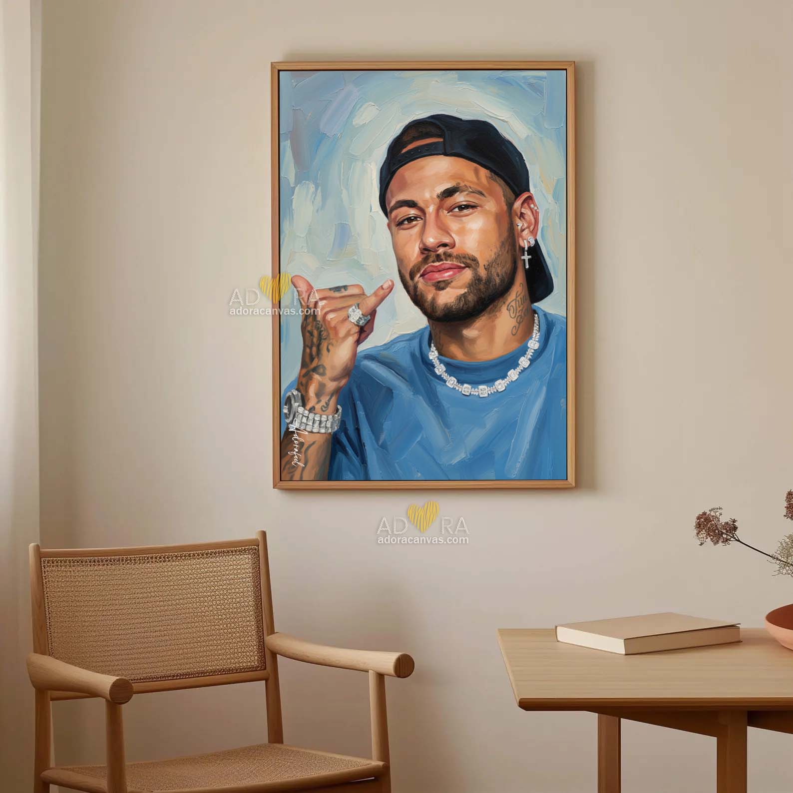 Adora Neymar Jr Oil Painting 1.0