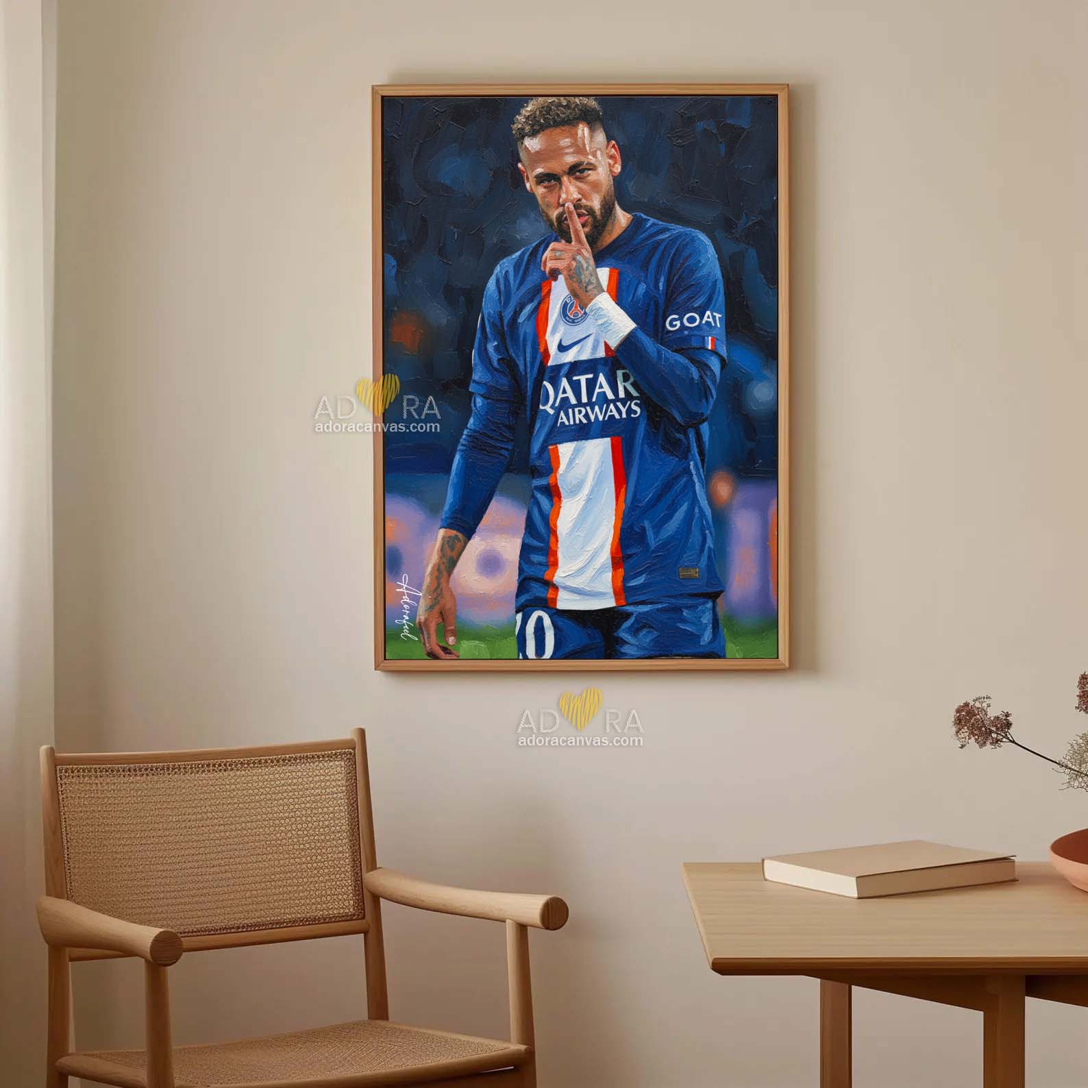 Adora Neymar Jr Oil Painting 4.0