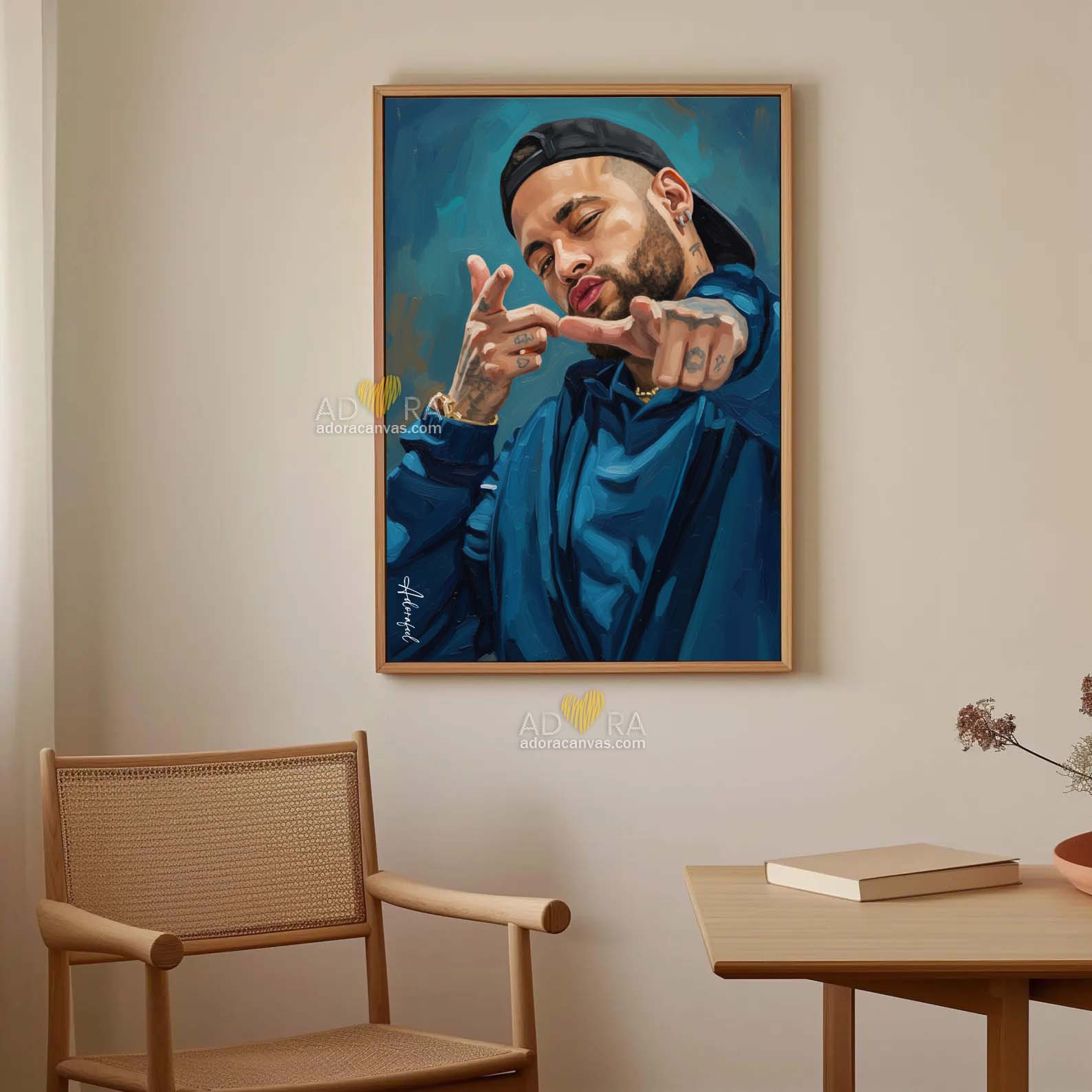 Adora Neymar Jr Oil Painting 2.0