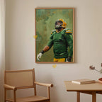 Adora Rasheed Walker Green Bay Packers Oil Painting 2.0