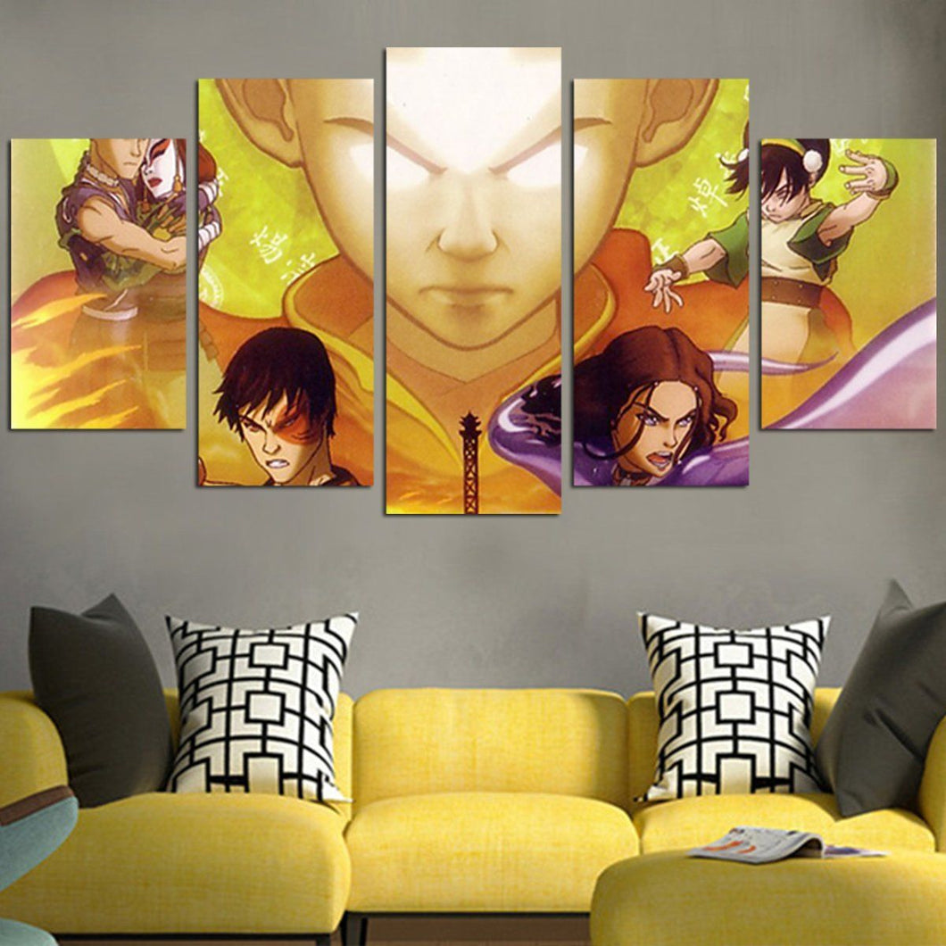 Avatar The Last Airbender Characters Wall Canvas