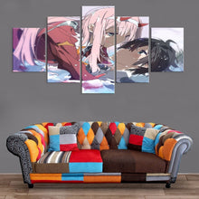 Load image into Gallery viewer, Darling in the FranXX Zero Two Hiro Wall Canvas
