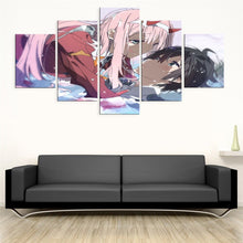 Load image into Gallery viewer, Darling in the FranXX Zero Two Hiro Wall Canvas
