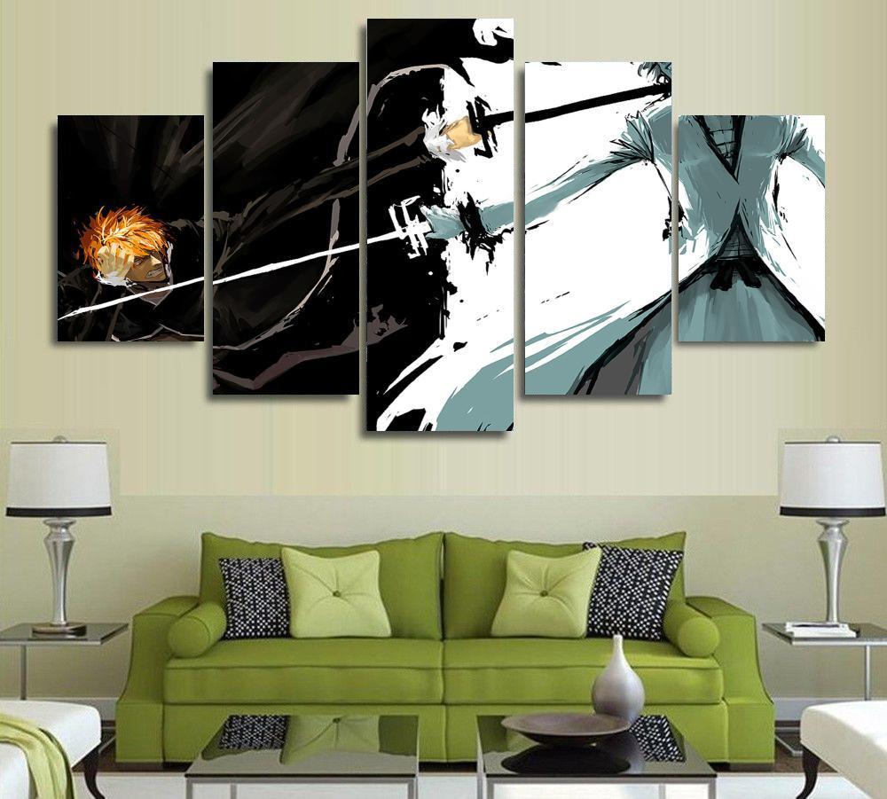 Bleach Ichigo Kurosaki Yin and Yang Wall Art Canvas