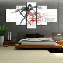 Load image into Gallery viewer, Sword Art Online Asuna Yuuki Kirito Wall Art Canvas 2
