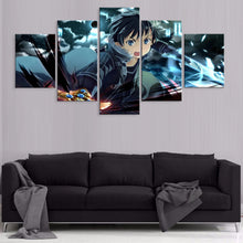 Load image into Gallery viewer, Sword Art Online Kirito Wall Canvas
