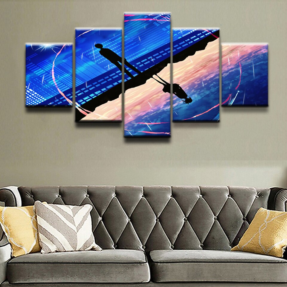 Your Name Silhouette Wall Canvas